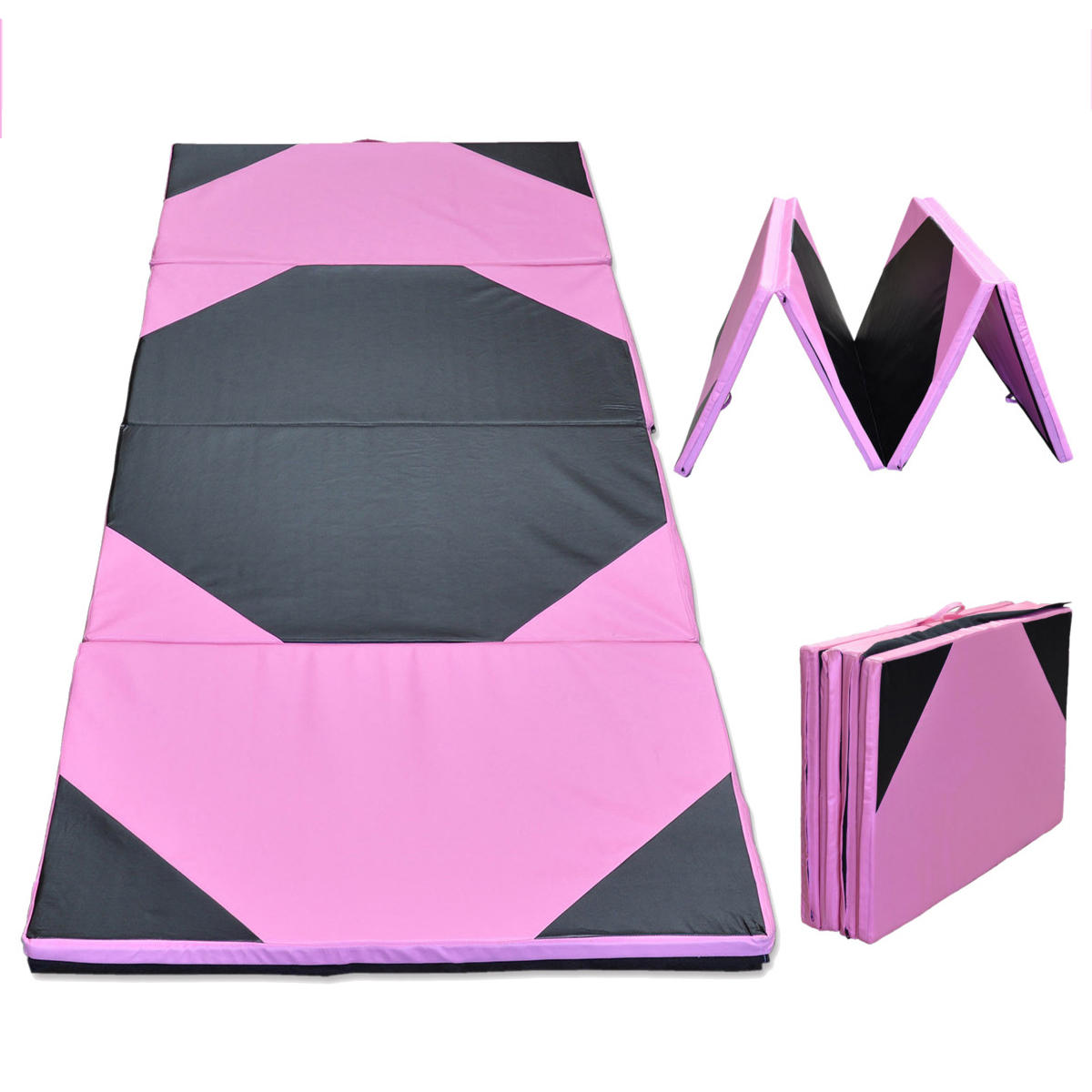 94.49x47.24x1.97inch Gymnastikk Panel Folding Gym Pad Trening Yoga Tumbling Fitness Mat