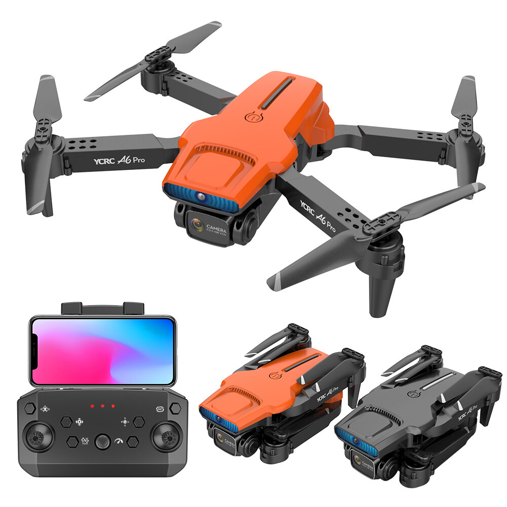 best price,ycrc,a6,pro,wifi,fpv,drone,rtf,with,2,batteries,coupon,price,discount