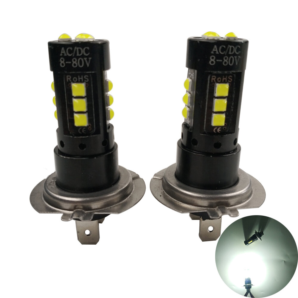 2PCS 75W Car Fog Light H7 LED Bulb Waterproof White Lamps for GLA GLC GLS 200 260 300 350 450