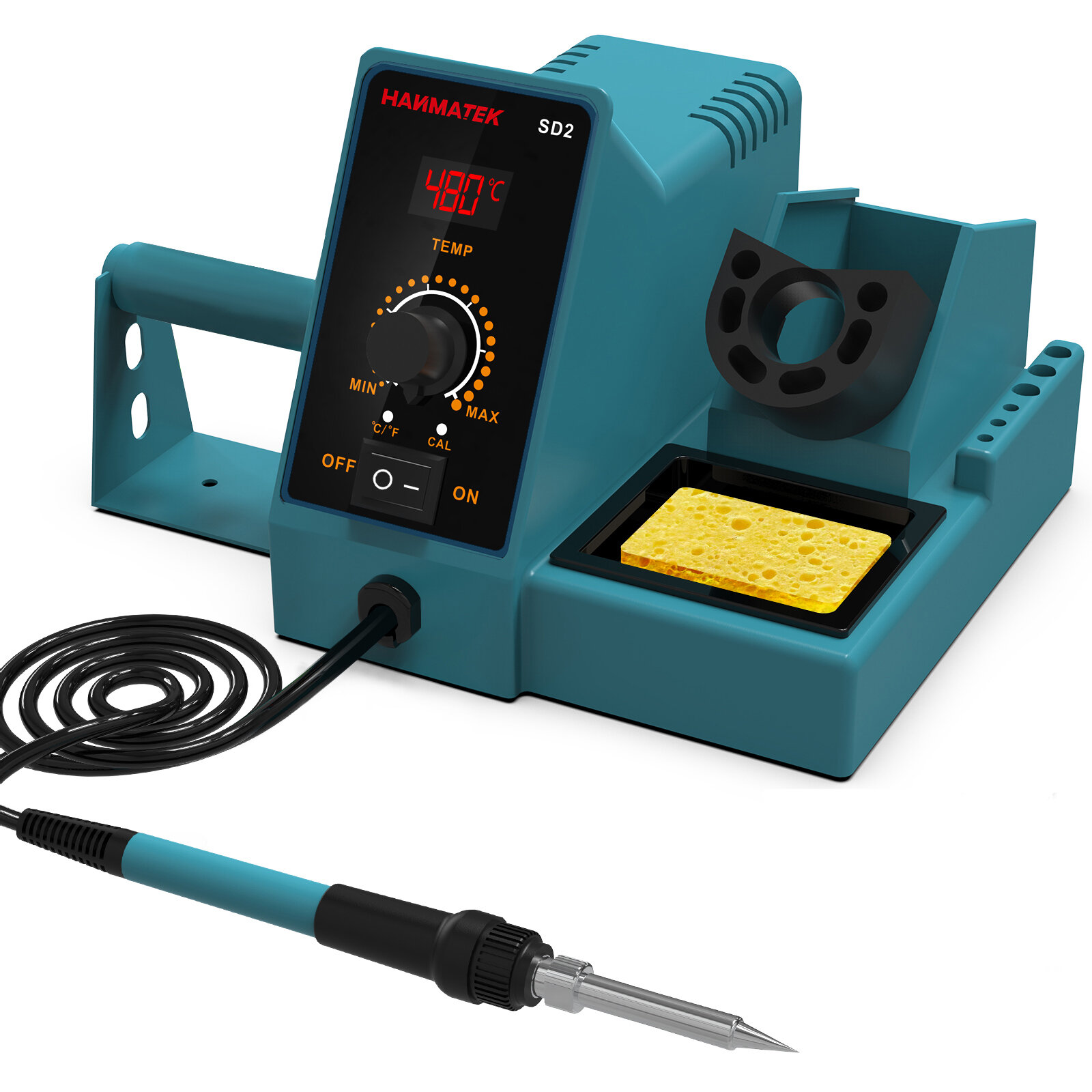 

HANMATEK SD1/SD2 Soldering Iron Station 60W 392℉-896℉ Fast Heat PID Technology Stable Temperature Comes with Essential A