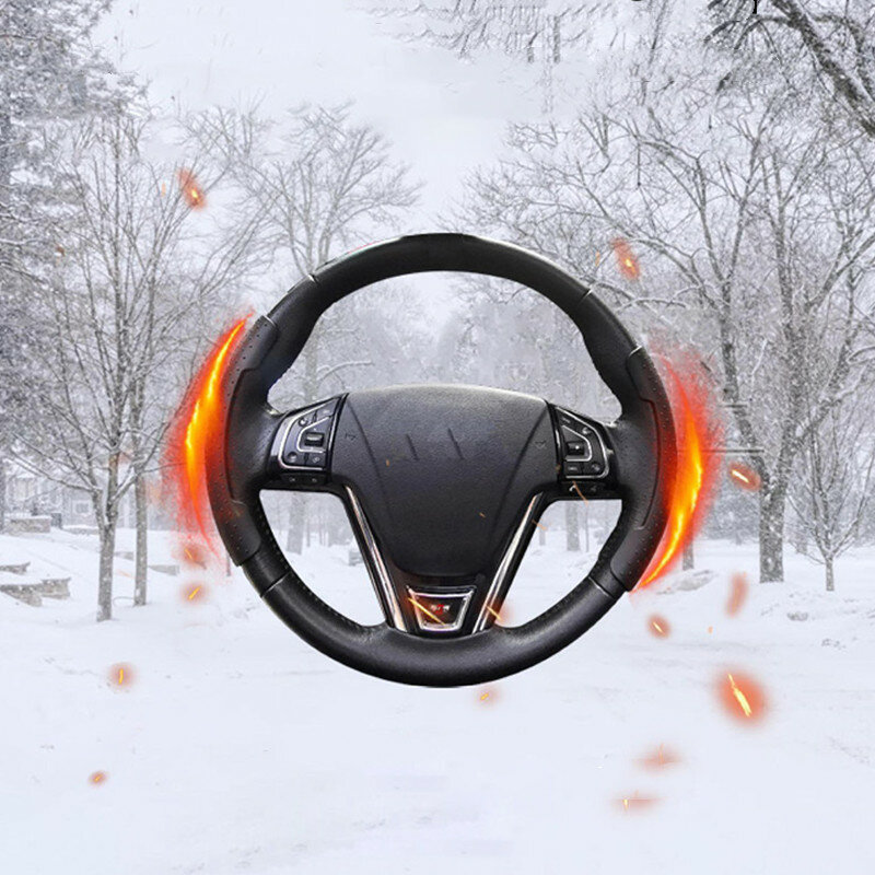 Automobile Steering Wheel Fast Heating Cover Winter Warm Intelligent Temperature Control Anti Slip Steering Wheel Covers