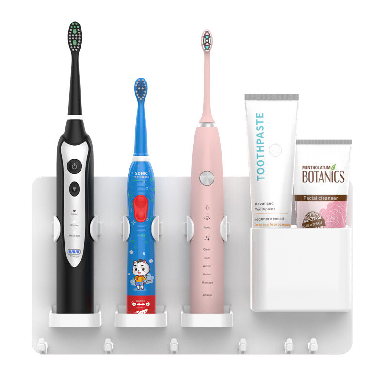 Jordan&Judy Adjustable Toothbrush Holder Toothpaste Storage Rack Shaver Tooth Bathroom for /Soocas/Oclean/ Toothbrush fr