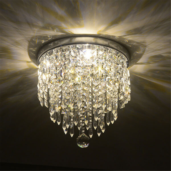 

LED Кулон Потолок Лампа Элегантный хрустальный шарик LED Люстра Светлый домашний декор