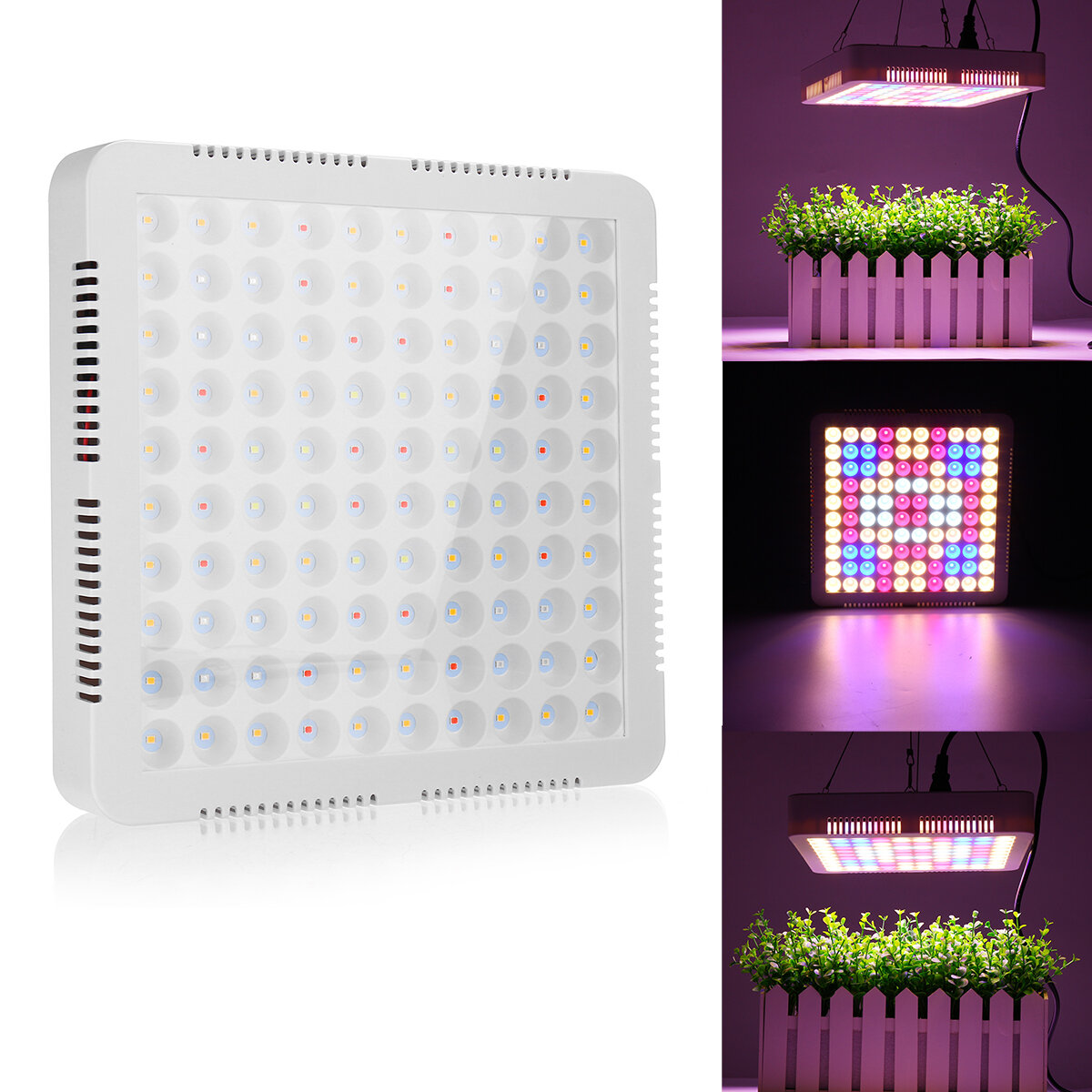 100 LED Grow Light Full Spectrum Panel For Indoor Hydro Veg Flower Plant Lamp