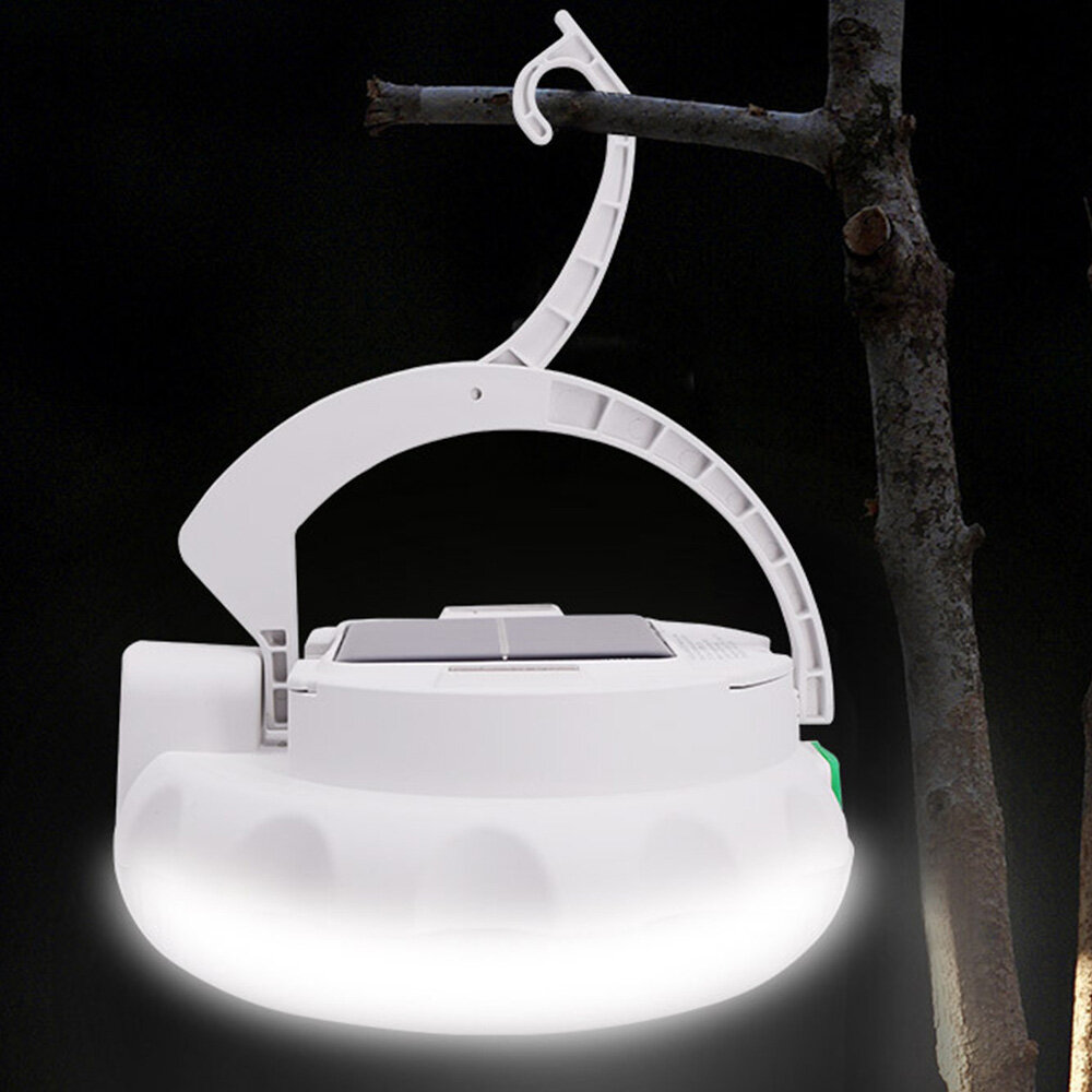 白い太陽緊急灯4モードディミングナイトフィッシングランプタイプC充電デュアル光源フック付き照明装置