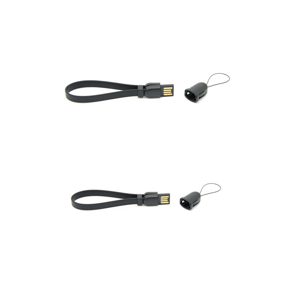 2pcs USB Extender Data Sync Cable Adaptor Charging Data Cable For DJI Osmo Action Sports Camera Lany