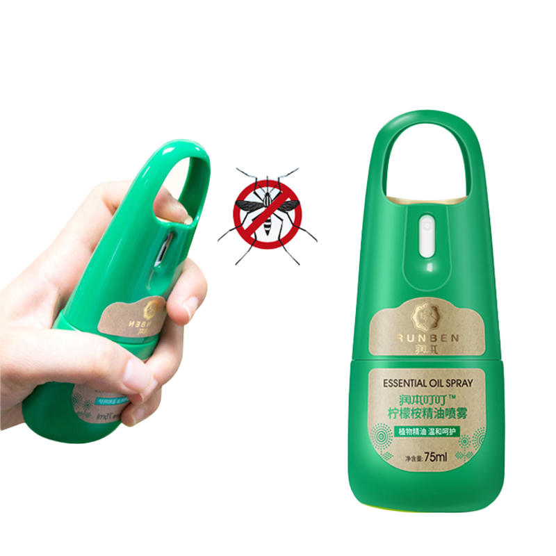 75ML Spray z olejkiem eterycznym z cytryny i eukaliptusa na uśmierzanie ukąszeń komarów na zewnątrz i ochronę przed komarami