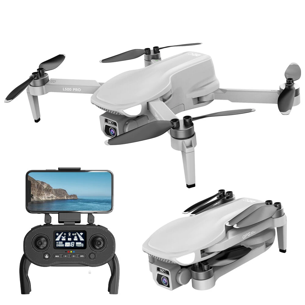 LYZRC L500 PRO 5G WIFI FPV GPS with 4K ESC Camera 25mins Flight Time Headless Mode Brushless RC Drone Quadcopter RTF – Black 4K HD One Battery