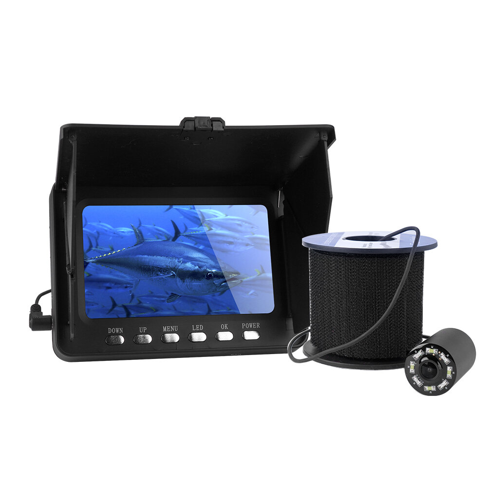 Underwater Fishing Camera 5-Inch 1080P IP68 Waterproof 20M Ice/sea/River Camera For Fishing Underwater Detection