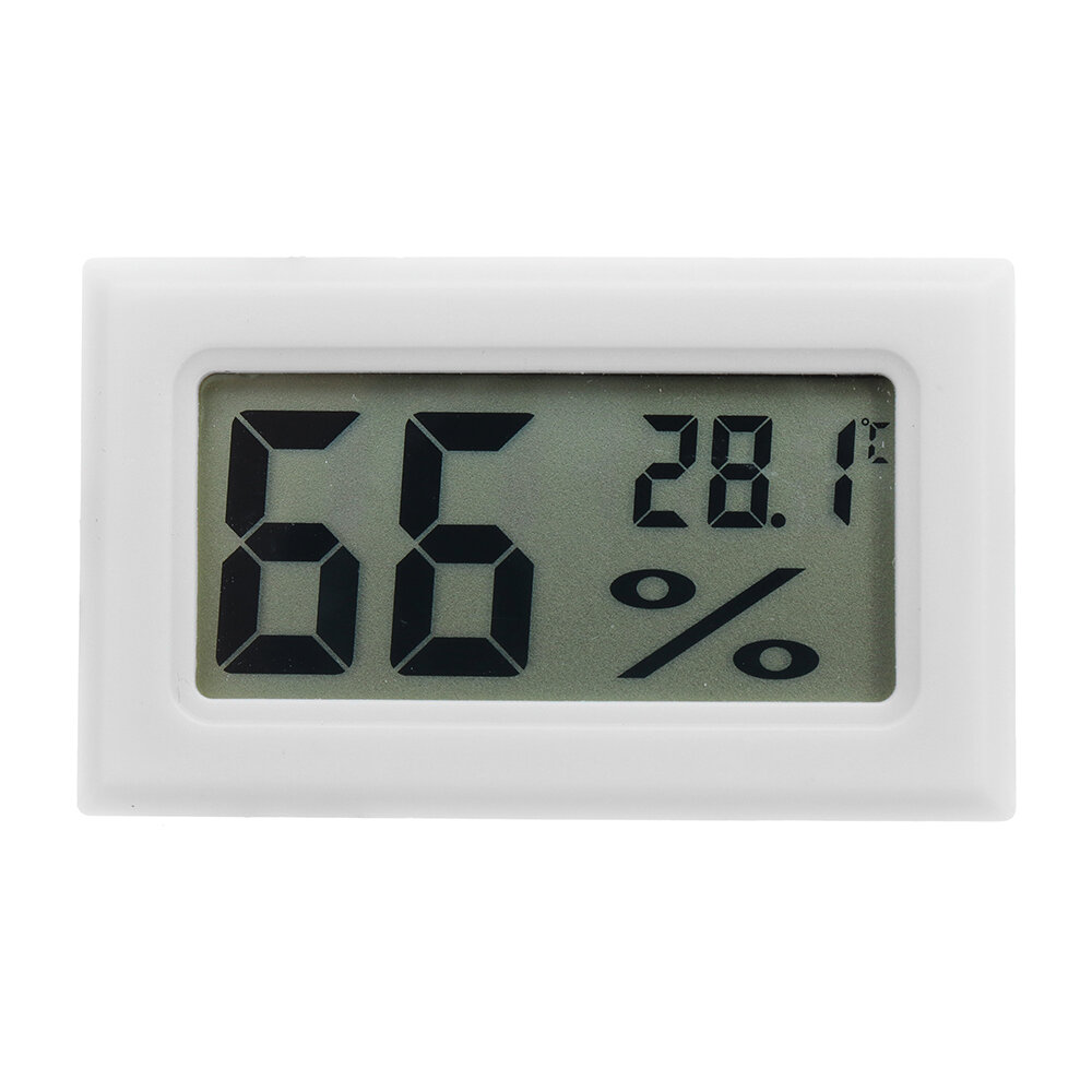 Mini LCD Digitale Thermometer Hygrometer Koelkast Vriezer Temperatuur Vochtigheidsmeter Wit Eierbroedmachine