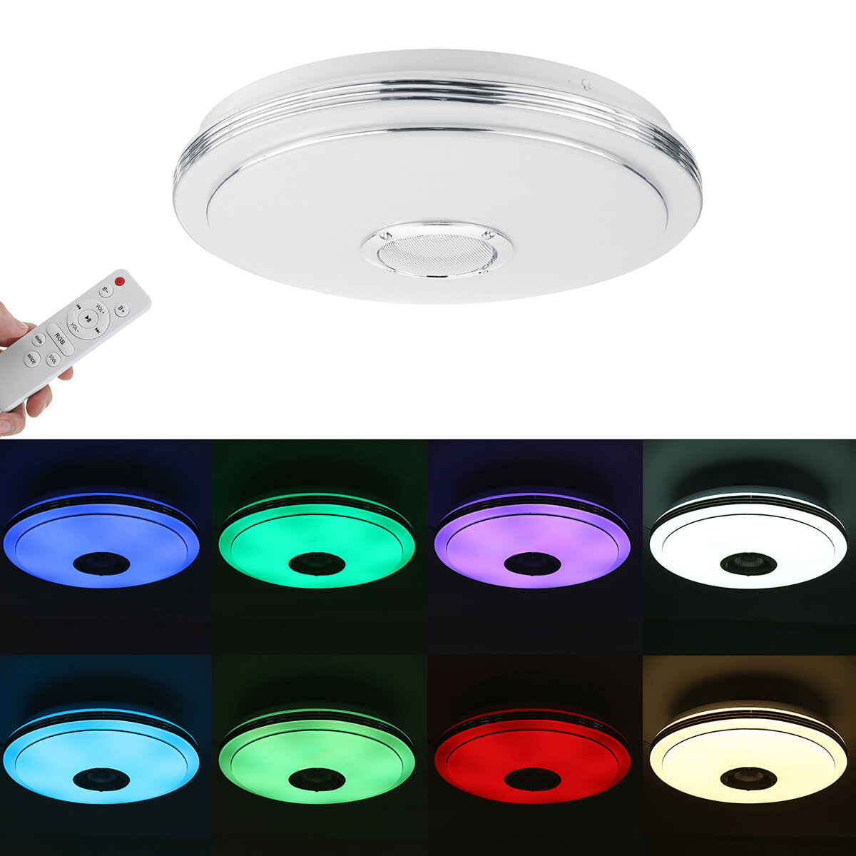 WIFI LED Ceiling Light RGB bluetooth Music Dimmable Lamp APP Remote Control