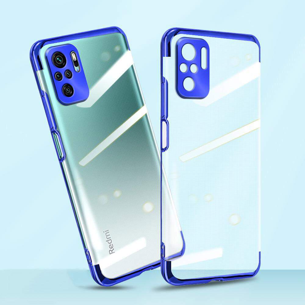 Bakeey for POCO F3 Global Version Case 2 in 1 Plating with Lens Protector Ultra-Thin Anti-Fingerprin