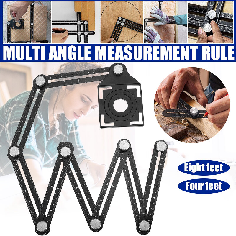 Universal Locator Angularizer Ruler Multi Angle Measurement Rule Foldable Tools Alloy