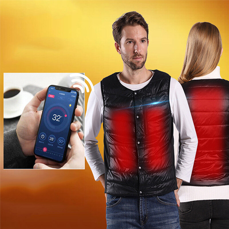 

MIDIAN Intelligent Heating Vest USB APP Bluetooth Temperature Control Undershirt Warm Winter Outdoor Sports Electric Hea