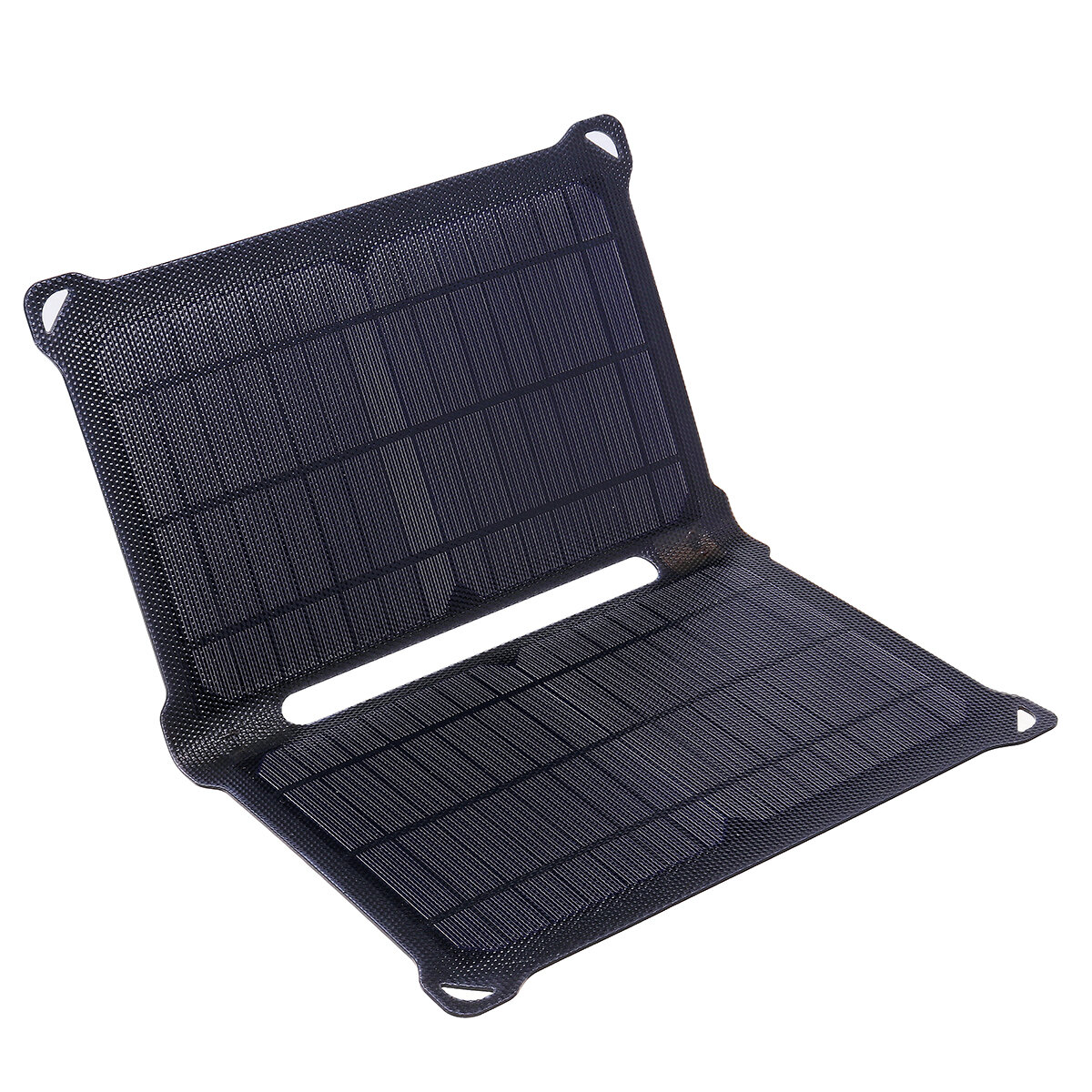 Foldable Solar Charger Waterproof ETFE Monoctrystalline Solar Panel Dual USB Ports Outdoor Camping C