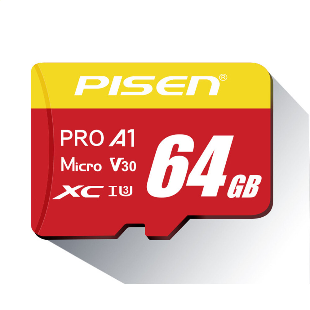 

Pisen Class 10 High Speed TF Memory Card 32GB 64GB 128GB Micro SD Card Flash Card Smart Card for Phone Camera Driving Re