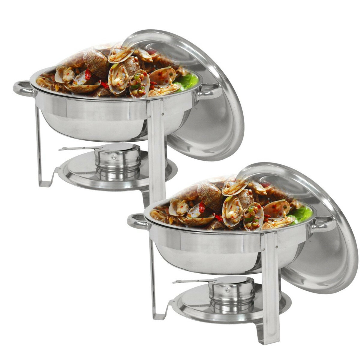 Tooca 2pcs Set Stainless Steel Dining Stove 2 Pack 4 Litre Cooker