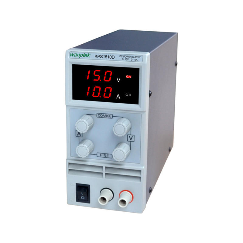 

Wanptek KPS1510D 0-15V 0-10A 110V / 220V Цифровой регулируемый источник питания постоянного тока Регулируемый импульсный