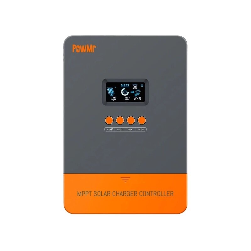 PowMr MPPT 60A 12V 24V 36V 48V Solar Charger Controller Blacklight LCD Regulator Max PV Input 150VDC