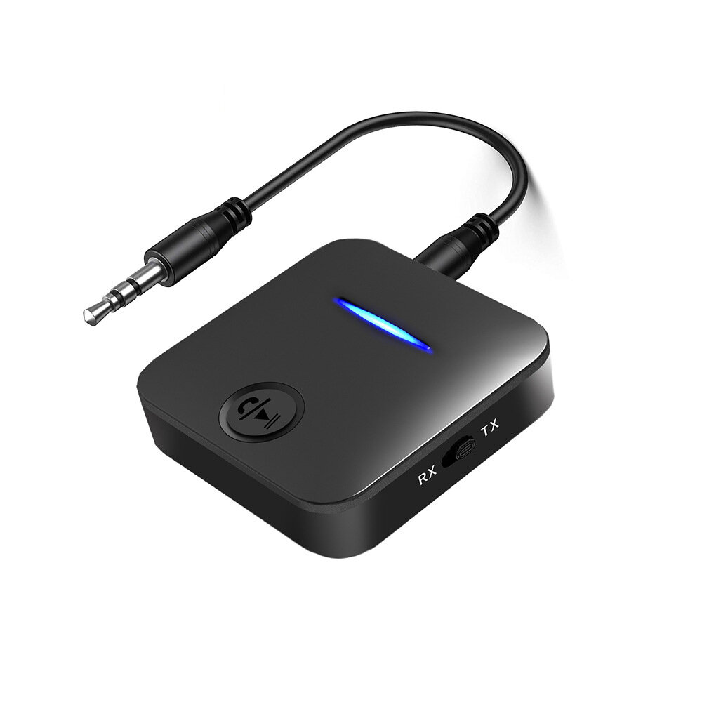 

Bakeey bluetooth 5.0 Receiver Transmitter 3.5mm Aux Jack Stereo Handsfree Audio Music Wireless Adapter With Mic For Car