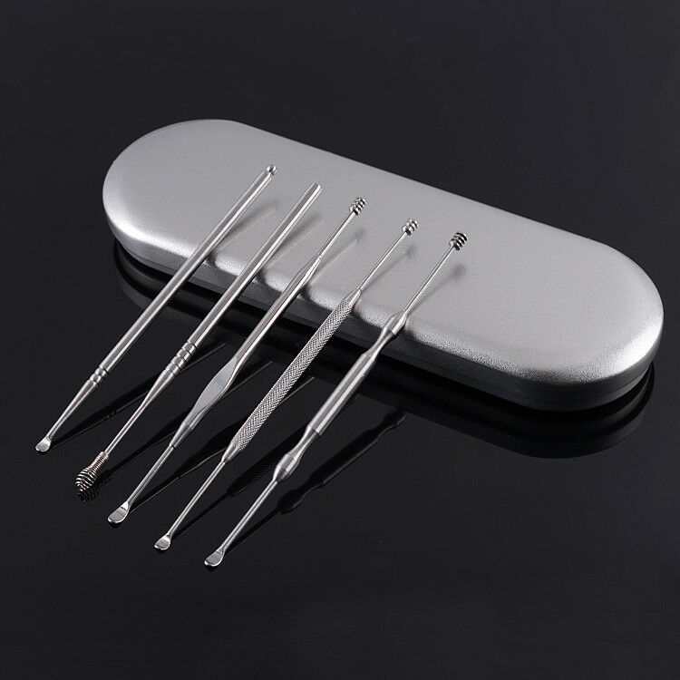 

Stainless Steel Spiral Ear Pick Spoon Double Head Digging