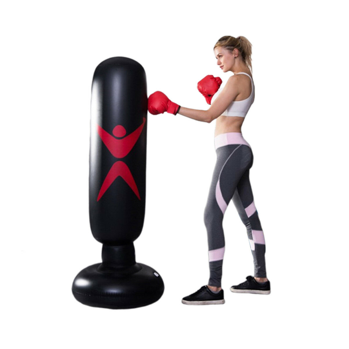 KALOAD 160cm Inflatable Boxing Tumblers Adult Children Boxing Column Training Sandbag PVC Fitness Boxing Column