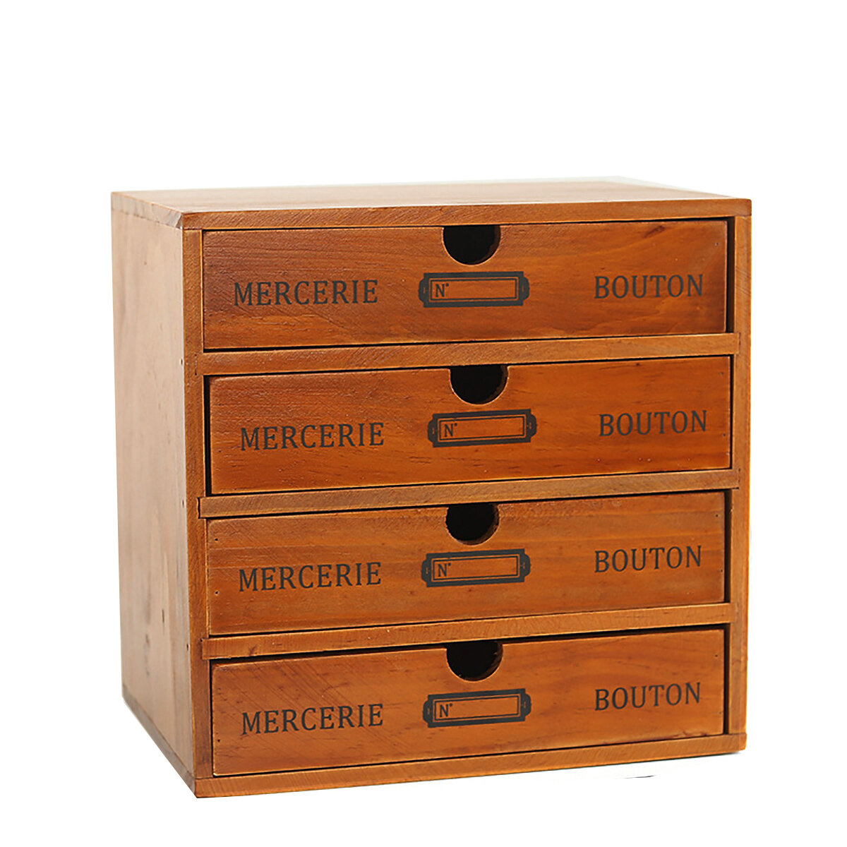 

Wooden Drawer Storage Box Retro Desktop Storage Cabinet Sundries Finishing Box Jewelry Cosmetic Organizer for Office Hom