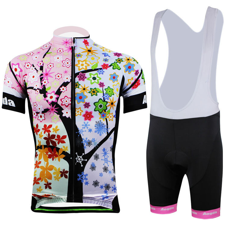 AOGDA Tree Bike Clothing Suit Велосипедные грелки с короткими рукавами для женщин