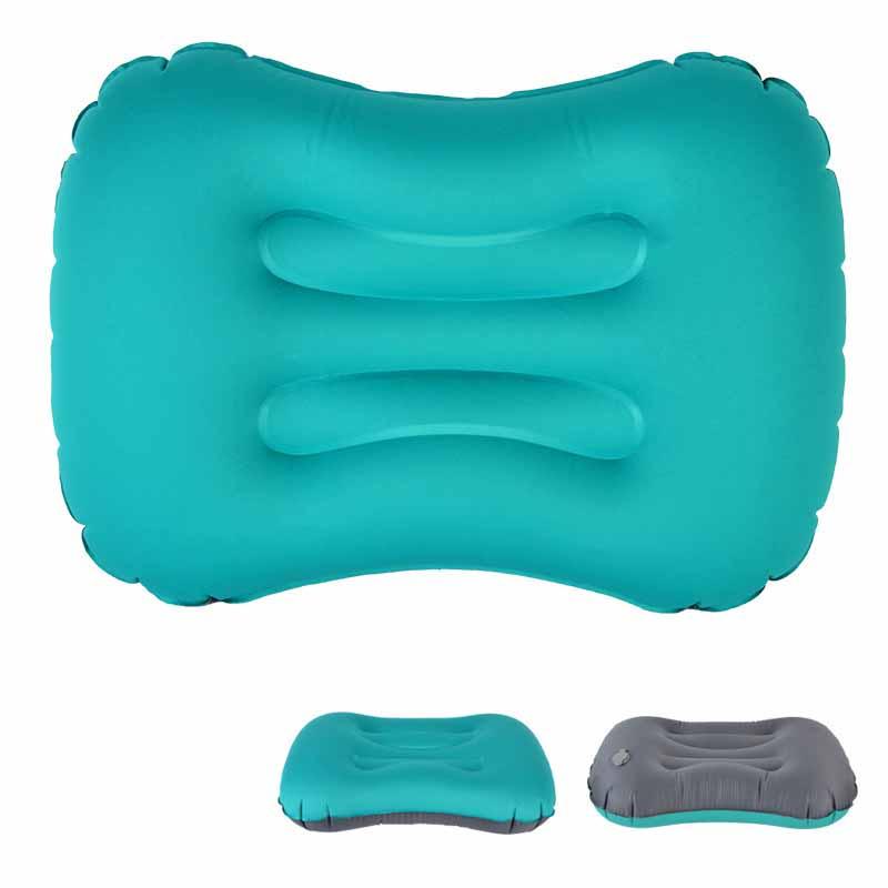 IPRee® Travesseiro inflável para viagens ao ar livre, apoio de cabeça para dormir, massagem no pescoço, almofada dobrável