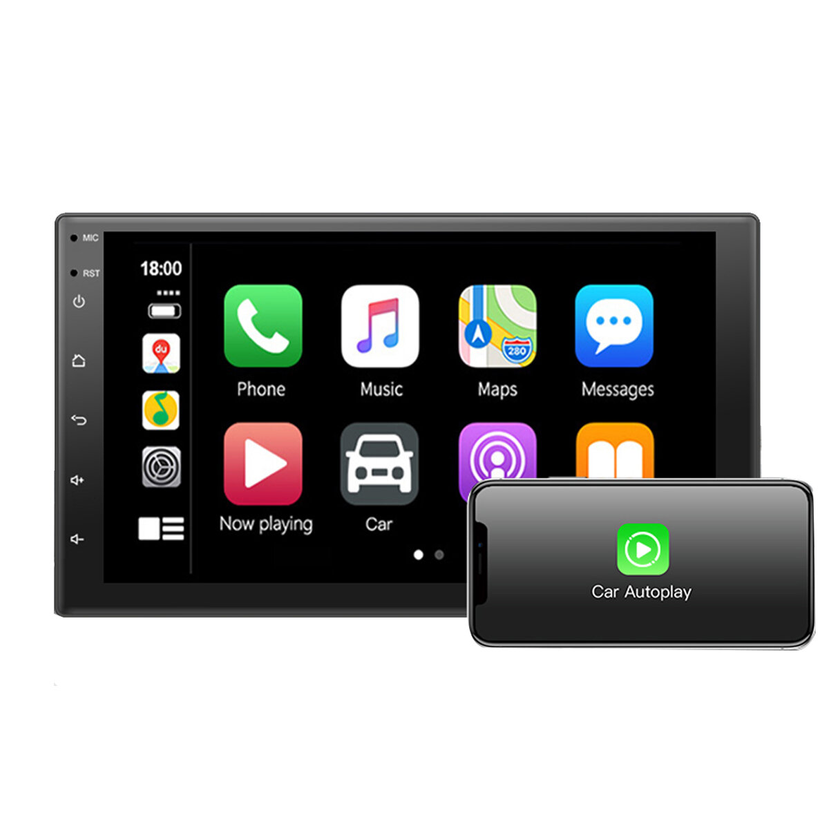 

YUEHOO YH-D110-B 7 inch 2Din 360° Camera Android 12.0 Car Stereo Radio MP5 Player 2.5D IPS Screen 8 Core GPS DSP WIFI BT