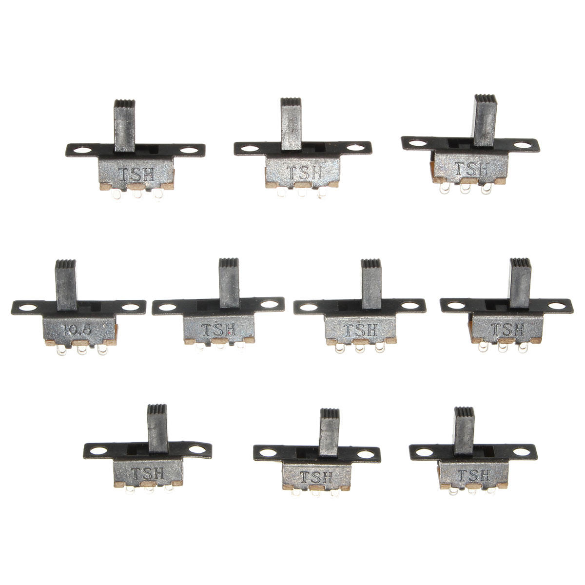 100Pcs Black Mini Size SPDT Slide Switches On-Off 100V 2A DIY Material Toggle Switch