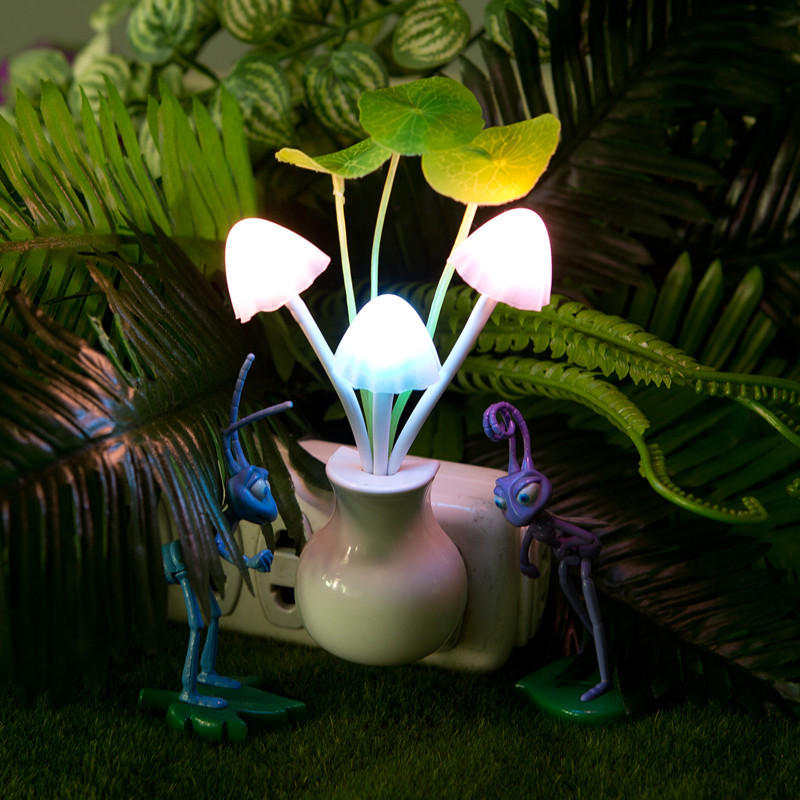 花瓶のキノコは夜光7色LEDライト調光を変えるホームインテリアデコレーションギフトを去る от Banggood WW