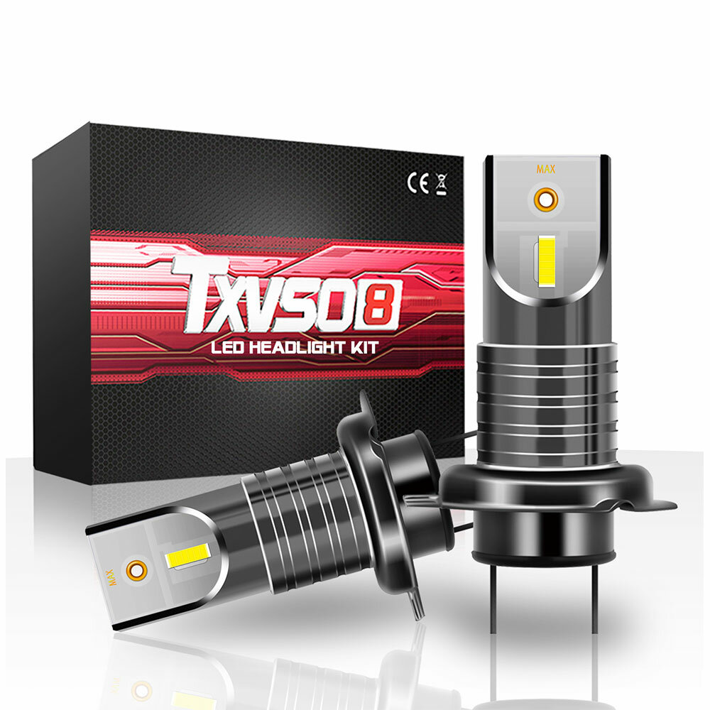TXVSO8 2PCS 110W H7 Auto LED Koplamp Lamp 26000LM 6000K Auto Koplamp Mistlampen IP68 Waterdicht
