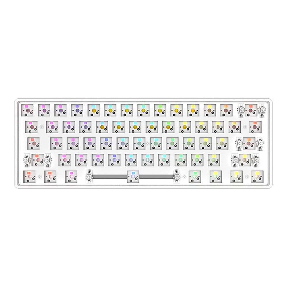 Hei Ji She DK61 Mechanisch toetsenbord Aangepaste kit Drievoudige modus bluetooth5.0 2.4G Draadloos 