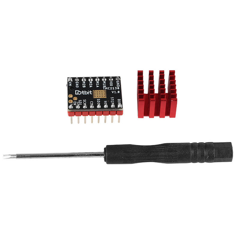 

3Pcs TMC2130 V1.0 Ultra-silent 256 High Subdivision Stepper Motor Driver with Red Heat Sink for 3D Printer Part