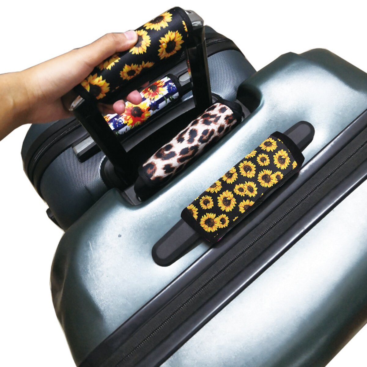 Neoprén poggyászfogantyú védőburkolat-hüvely puha bőrönd utazási fedél