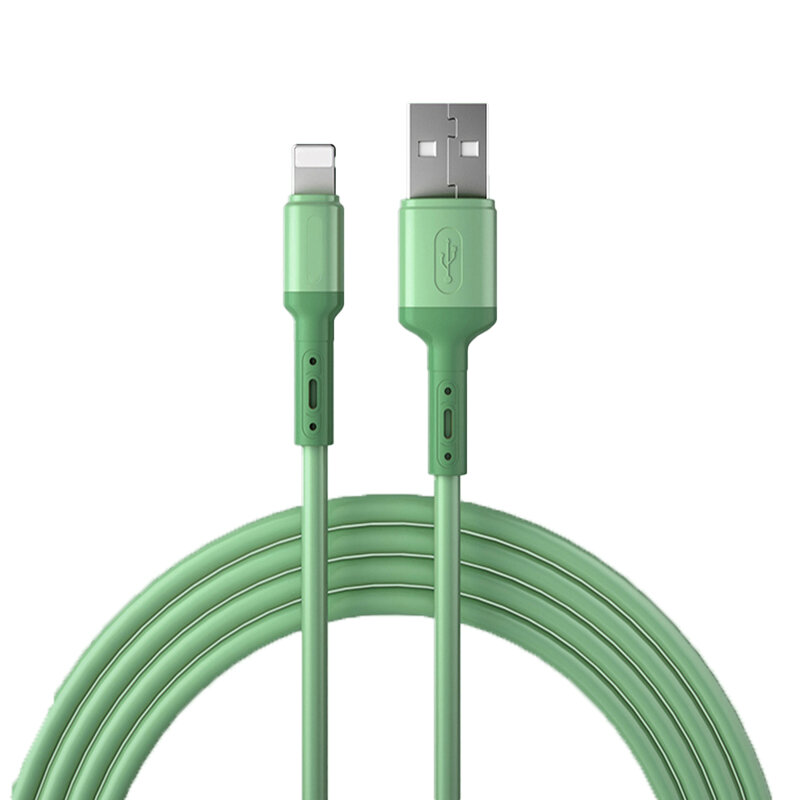 

2.4A USB-A to iP Cable Fast Charging Data Transmission Copper Core Line 1M/2M Long for iPhone14 Pro Max 14 Pro 14 13 12