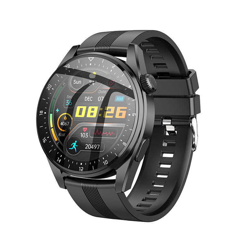 HOCO Y9 1.32 inch 360*360px HD Full Touch Screen bluetooth Call Heart Rate Monitor IP68 Waterproof S