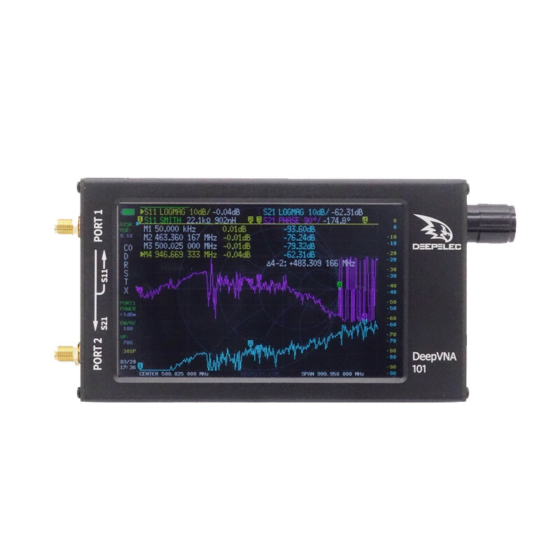 DeepVNA 101 10K-1.5GHz Vector netwerkanalysator HF VHF UHF-analysator SWR-meter ge?pgraded van NanoV