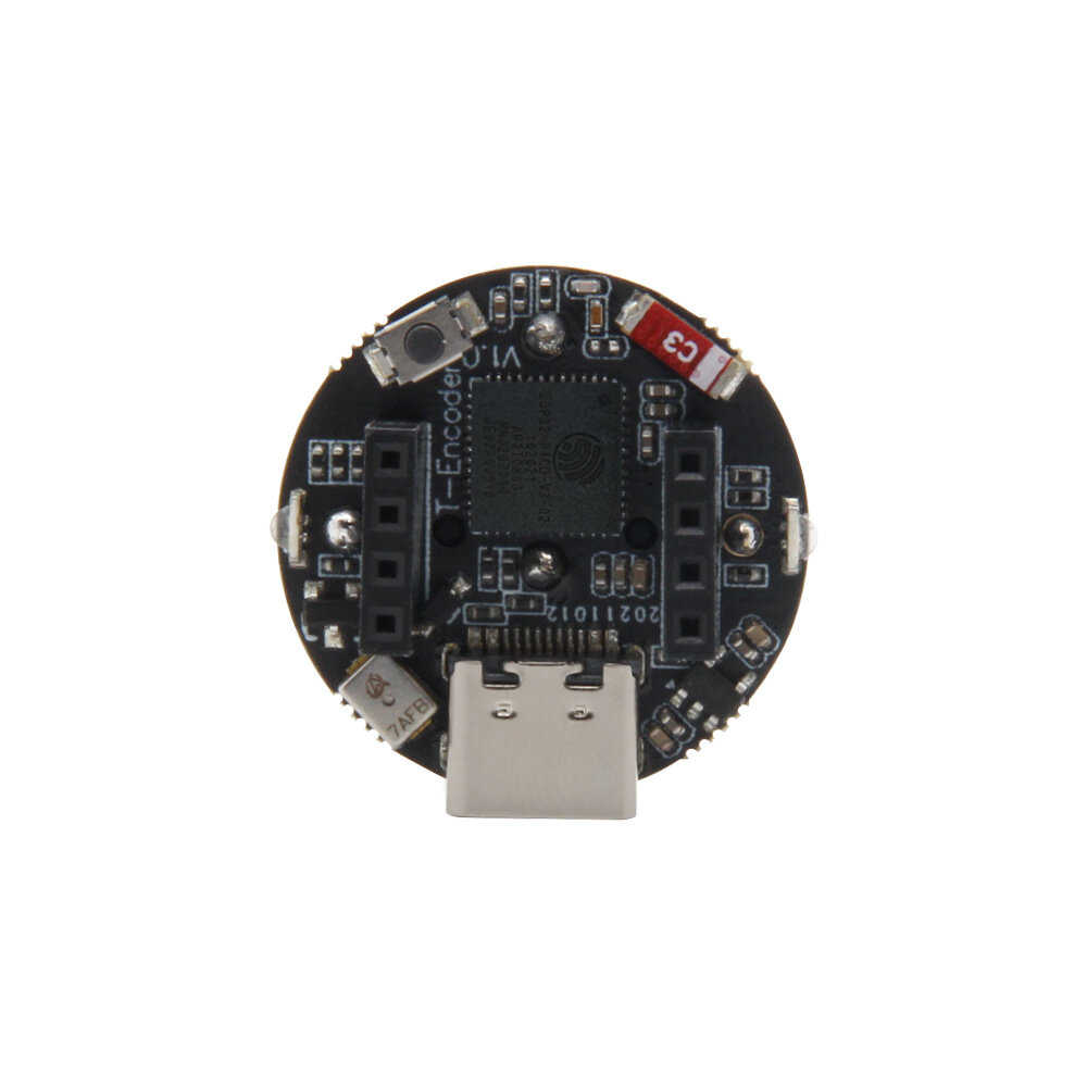 

LILYGO® TTGO T-ENCODER ESP32 RGB LED Ring Encoder Supports T-U2T Downloader ESP32 Nodemcu WiFi Bluetooth IOT Programming