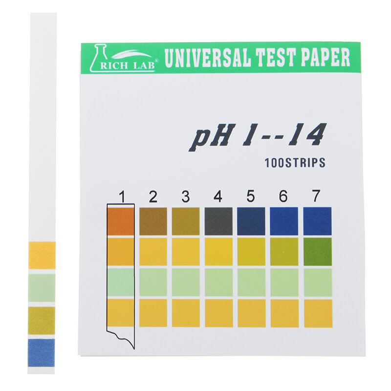 UKCOCO Universal PH Testpapierstreifen Rollen Teststreifen mit vollem Bereich 1-14 Teststreifen PH-Indikator Lackmus Testpapier 