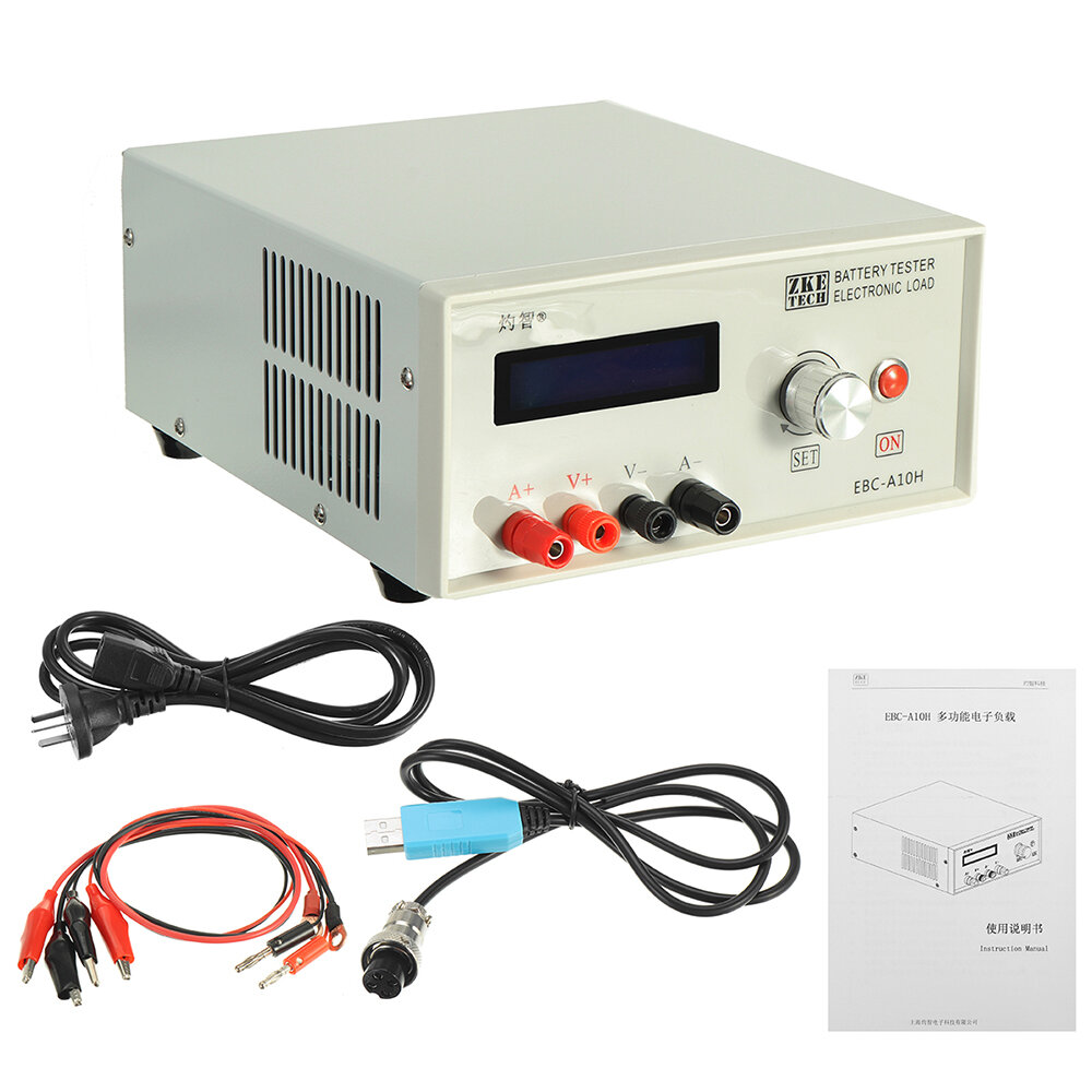 

EBC-A10H Multifunction Electronic Load Tester 0-30V12V Battery Capacity Power Bank and DC Power Supply Tester 10A 150W