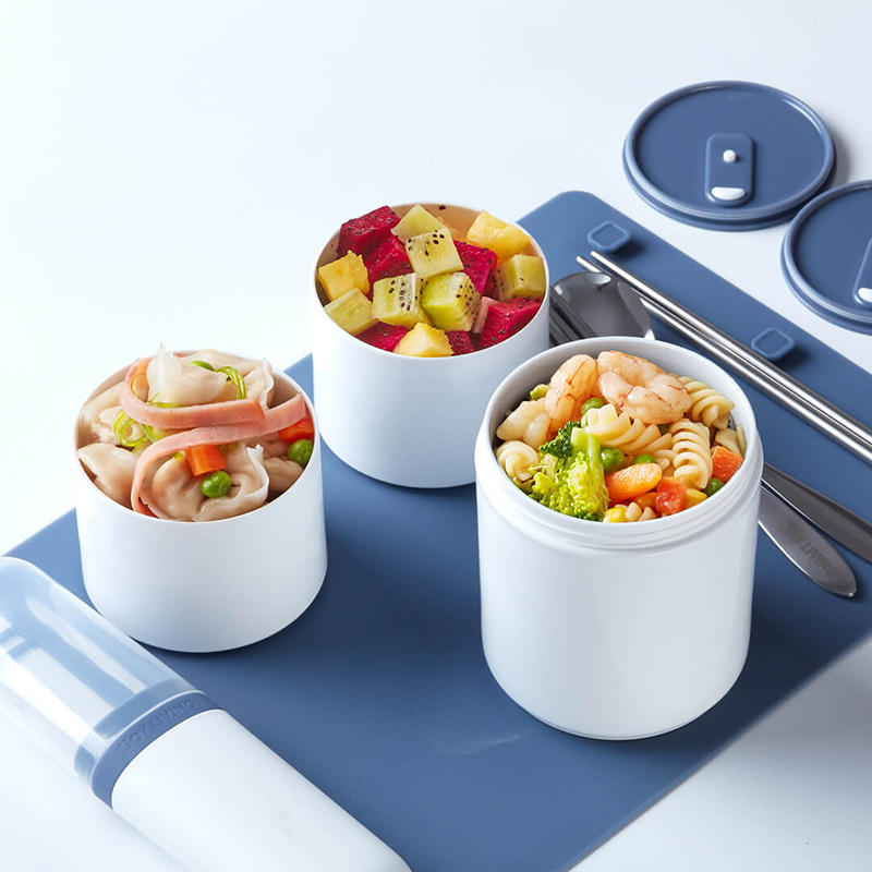 Caixa de almoço Bento Kalar de 990ml, recipiente de comida para aquecimento no micro-ondas, refrigerador, piquenique e churrasco