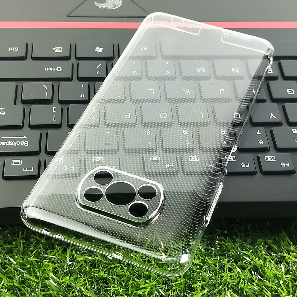 

Bakeeyfor POCO X3 PRO /POCO X3 NFC Case Crystal Transparent with Lens Protector Shockproof Non-Yellow Hard PC Protecti