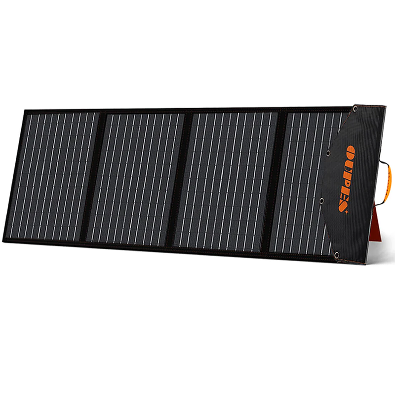 [USA Direct] Solární panel OUPES 100W pro přenosnou napájecí stanici s nastavitelným stojanem, sklopným solárním záložním napájením a solárním nabíječem pro venkovní kempování PV-100