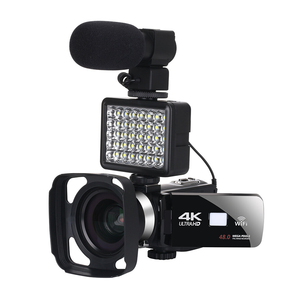 

KOMERY AF2 48M 4K Video Camera Camcorder for Vlogging Live Broadcast NightShot 3.0 inch Touch Screen Anti-shake Camcorde