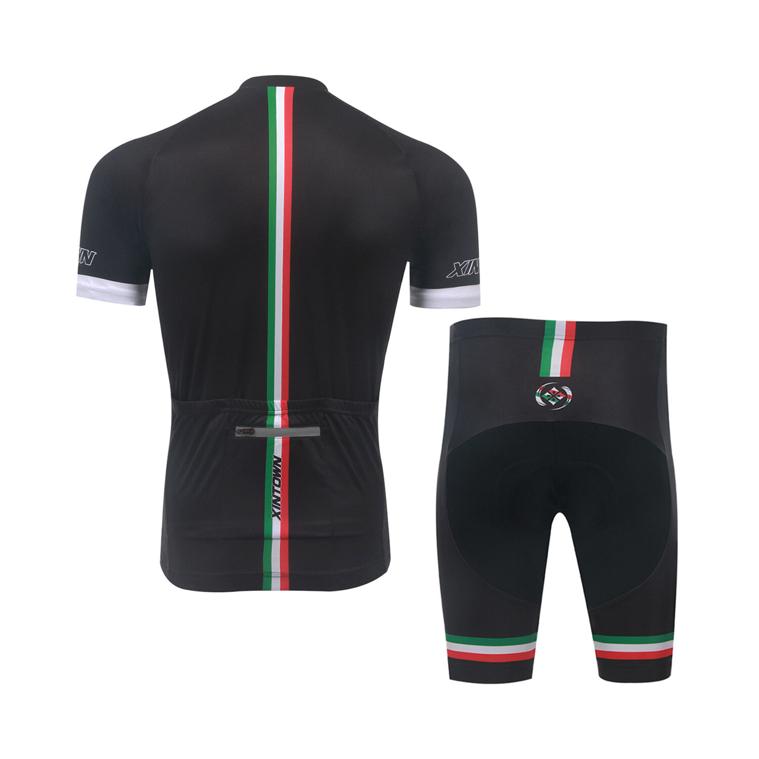 Conjunto de manga curta para ciclismo masculino XINTOWN, calções de bicicleta, roupa esportiva de secagem rápida e respirável para o verão