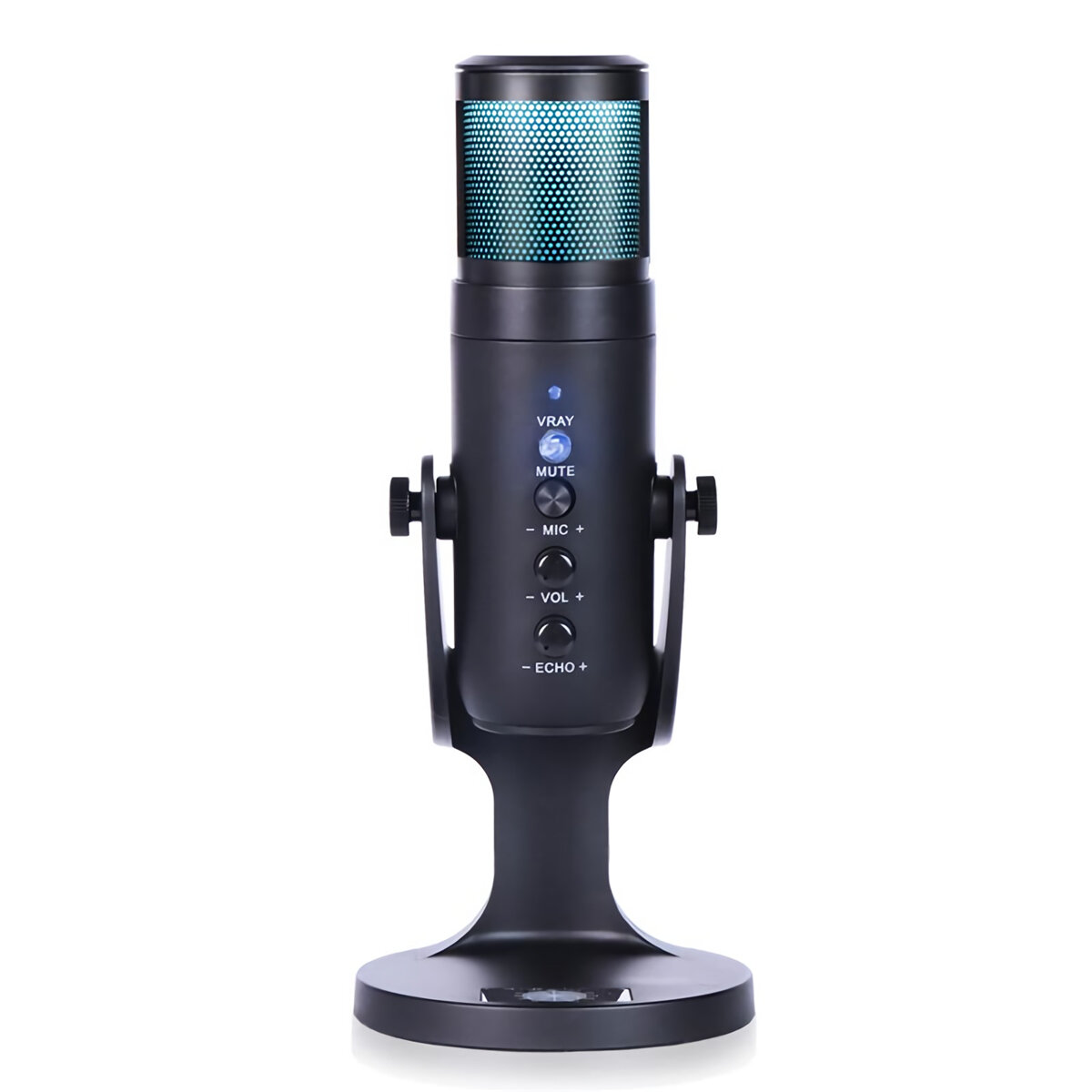 

DLDZ D-950 RGB Condenser Microphone Type-C Wired Cardioid-directional Sound Recording Vocal Microphone Gaming Mic for Mo