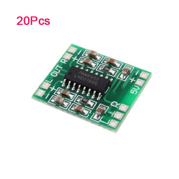 20Pcs PAM8403 Miniature Digital USB Power Amplifier Board 2.5V - 5V