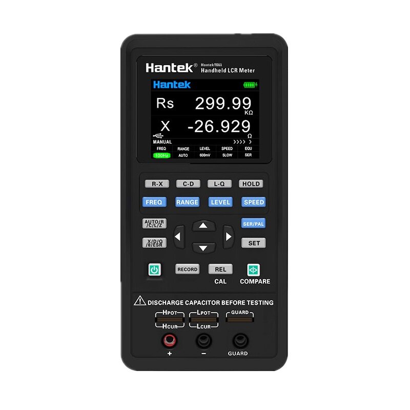 Hantek Digital LCR Meter Portable Handeld Inductance Capacitance Resistance Measurement Tester Tools